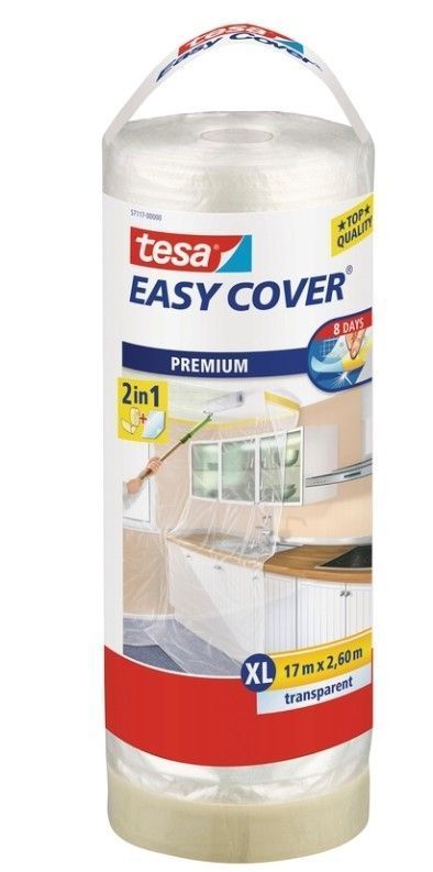 TESA Easy Cover Remonta Aizsargplēve Ar Līmlenti | Bazaars.lv