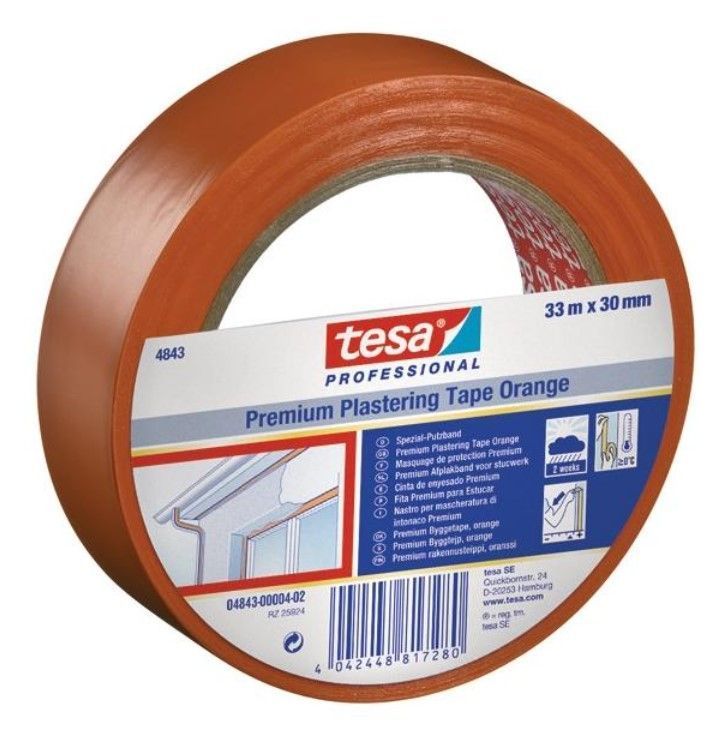 TESA Premium Ārdarbu Līmlente PVC, Oranža | Bazaars.lv