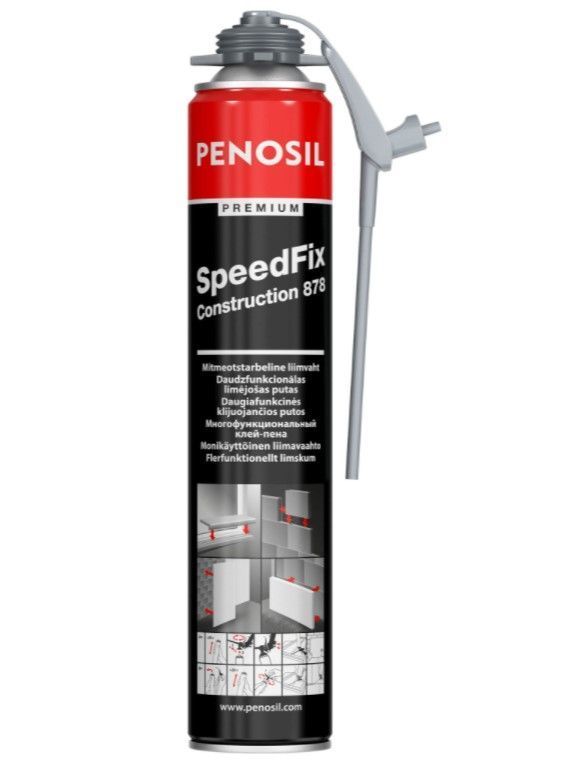 PENOSIL Premium Construction FixFoam 878 Putas-Līme Universālās Ar Trubiņu 750ml