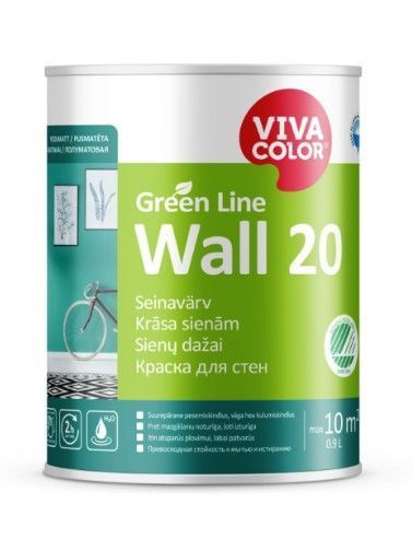 VIVACOLOR Wall 20 Pret Mazgāšanu Noturīga Krāsa Sienām