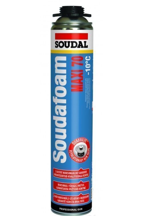 SOUDAL Soudafoam Gun Maxi 70 Poliuretāna Montāžas Putas