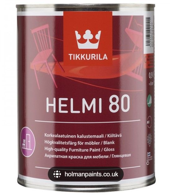 Tikkurila Helmi 80 Krāsa Mēbelēm Spīdīga