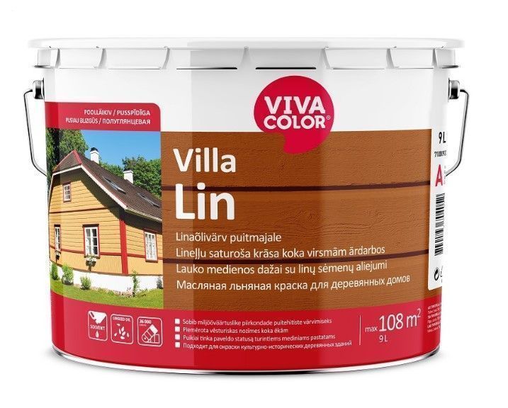VIVACOLOR Villa Lin Lineļļas Koka Fasādes Krāsa | Bazaars.lv