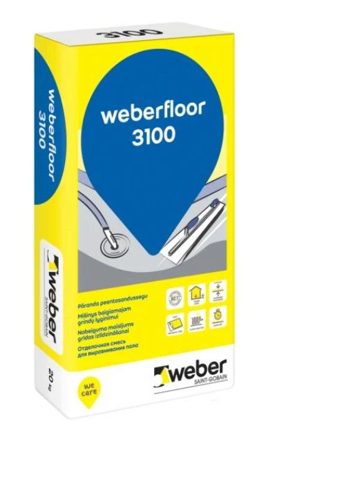 WEBER Floor 3100 Grīdas Izlīdzinātājs (0-10mm) | Bazaars.lv