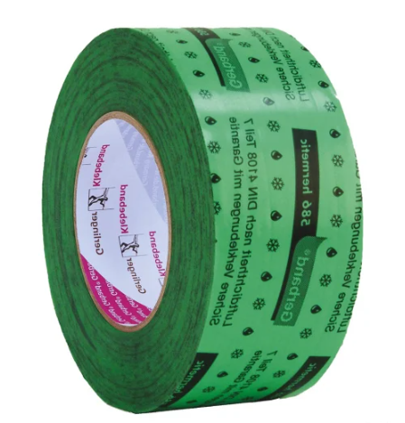 Gerband Inside Green Tape (586) Armēta Akrila Lenta Tvaika Izolācijai, 60mm, 25m | Bazaars.lv