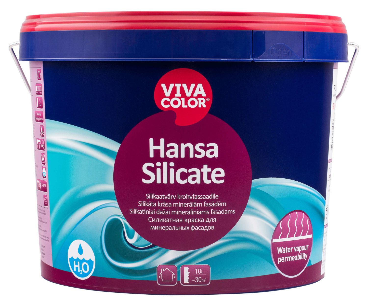 VIVACOLOR Hansa Silicate Krāsa Ārdarbiem | Bazaars.lv